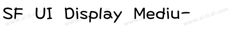 SF UI Display Mediu字体转换